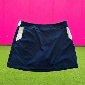GREG NORMAN Navy Blue White Gold Skort Skirt Size XL